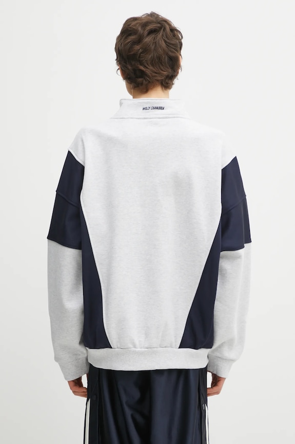 Oblečenie Mikina adidas Originals x Willy Chavarria Watsonville Mockneck KD1803 sivá
