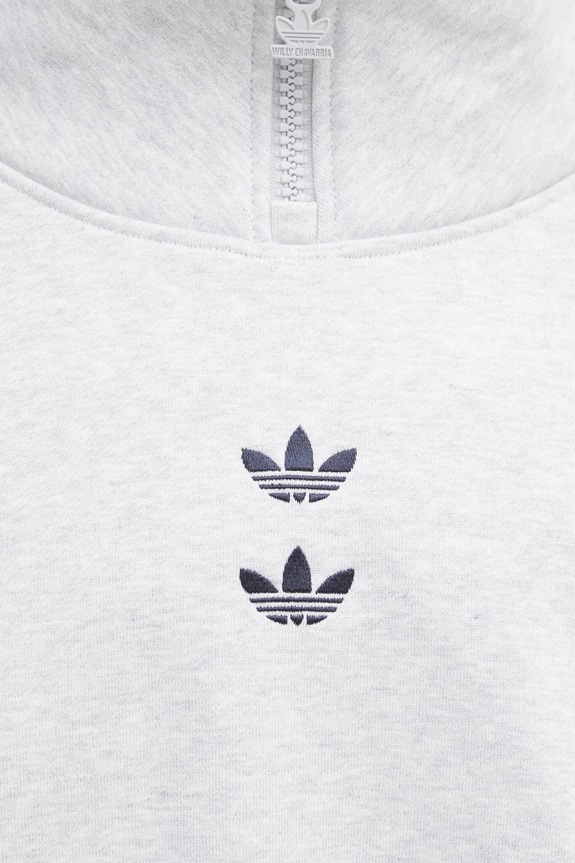 Mikina adidas Originals x Willy Chavarria Watsonville Mockneck sivá KD1803