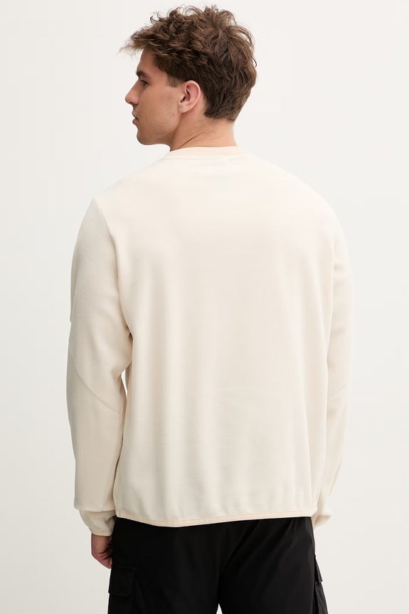 Abbigliamento Jack Wolfskin felpa sportiva da uomo in pile Find The Wild A65933 beige