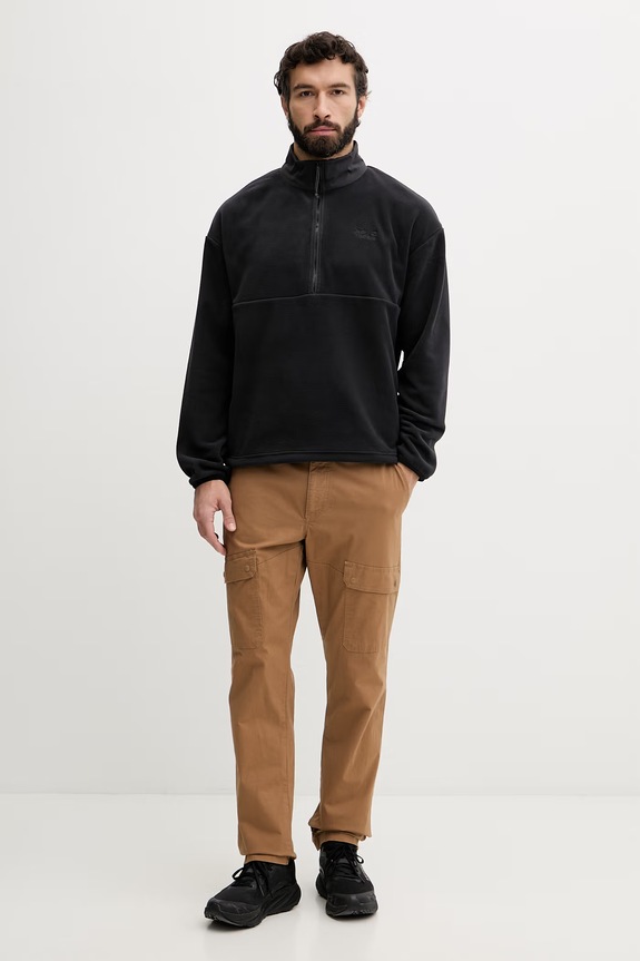 Jack Wolfskin športni pulover moški Sumetro A66042 črna SS26