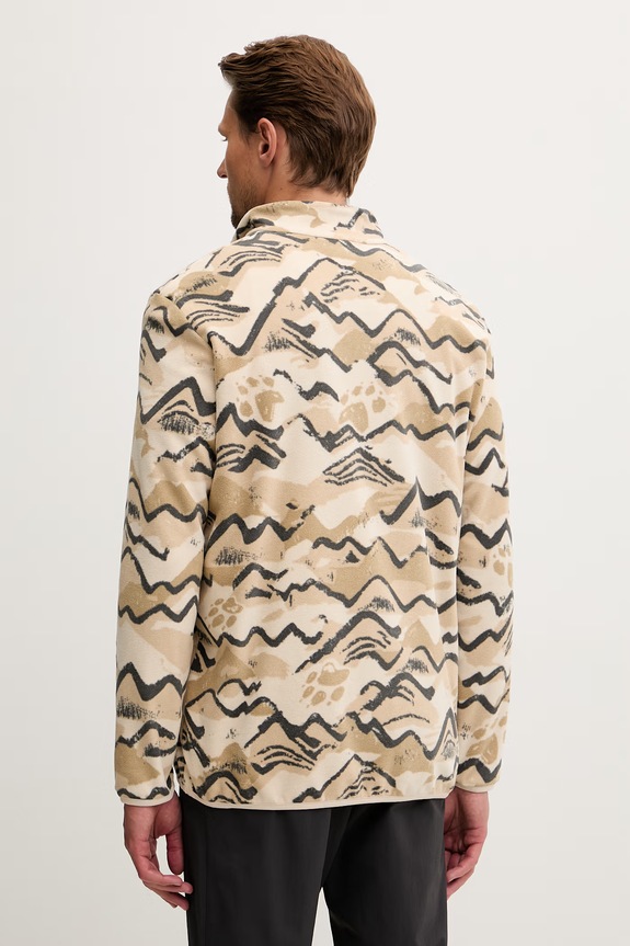 Ruházat Jack Wolfskin cipzáras melegítőfelső férfi Paw Era 100 A65984 bézs