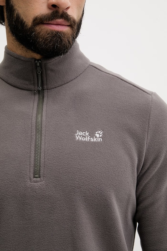 Jack Wolfskin moški šporni pulover Taunus 100 A65798 siva