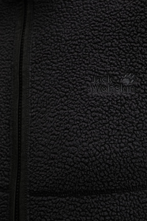Jack Wolfskin μπλούζα ανδρική Lite Curl A65899 μαύρο
