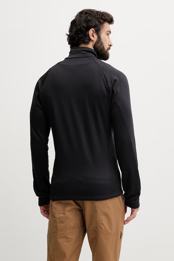 Ρούχα Jack Wolfskin αθλητική μπλούζα Ανδρική Peak District A65274 μαύρο