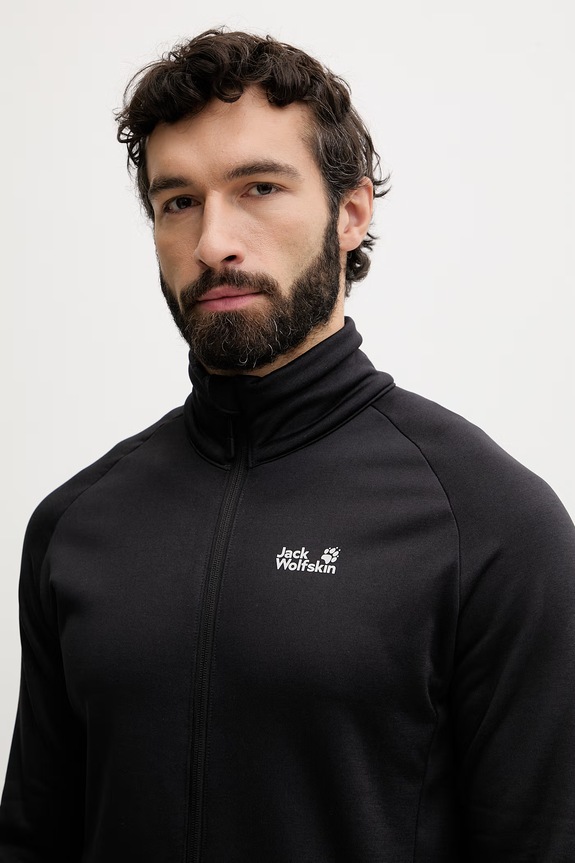 Jack Wolfskin šporni pulover moški Peak District črna A65274