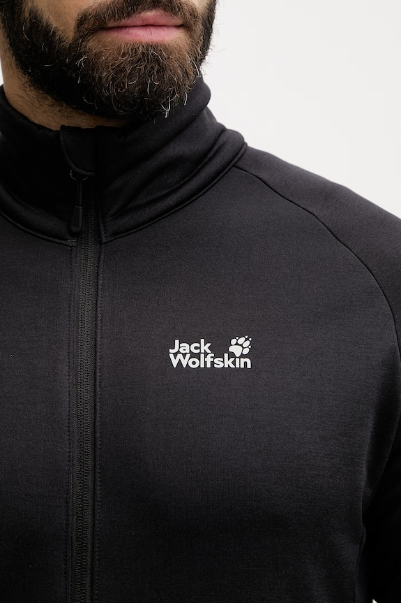 Jack Wolfskin αθλητική μπλούζα Ανδρική Peak District A65274 μαύρο