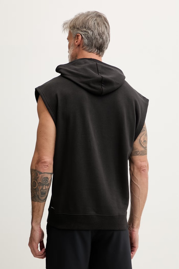 Îmbrăcăminte Puma hanorac fără mâneci pentru bărbați, cu bumbac GRAPHICS FRENCH 528672 negru