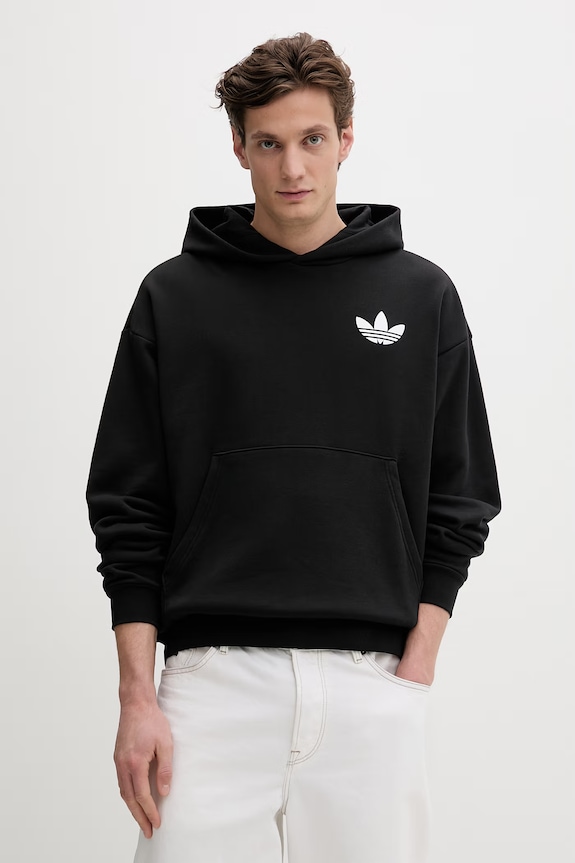 Oblačila Bombažen pulover adidas Originals World Wide Hoops KA9358 črna