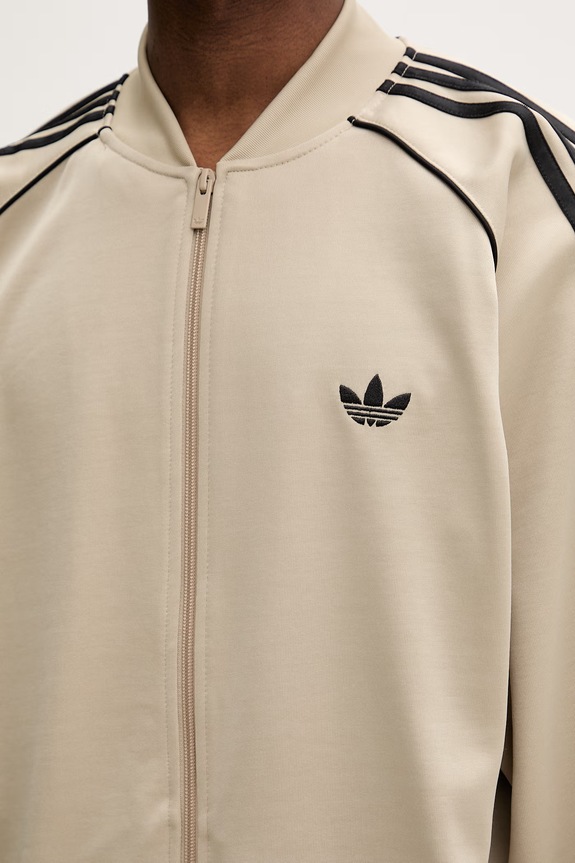 adidas Originals hanorac cu fermoar pentru bărbați KC8524 bej