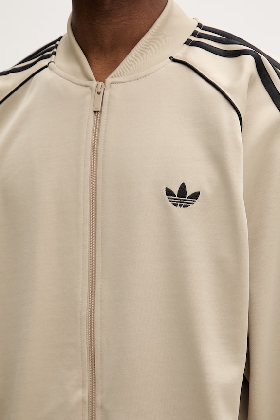 adidas Originals hanorac cu fermoar pentru bărbați KC8524 bej