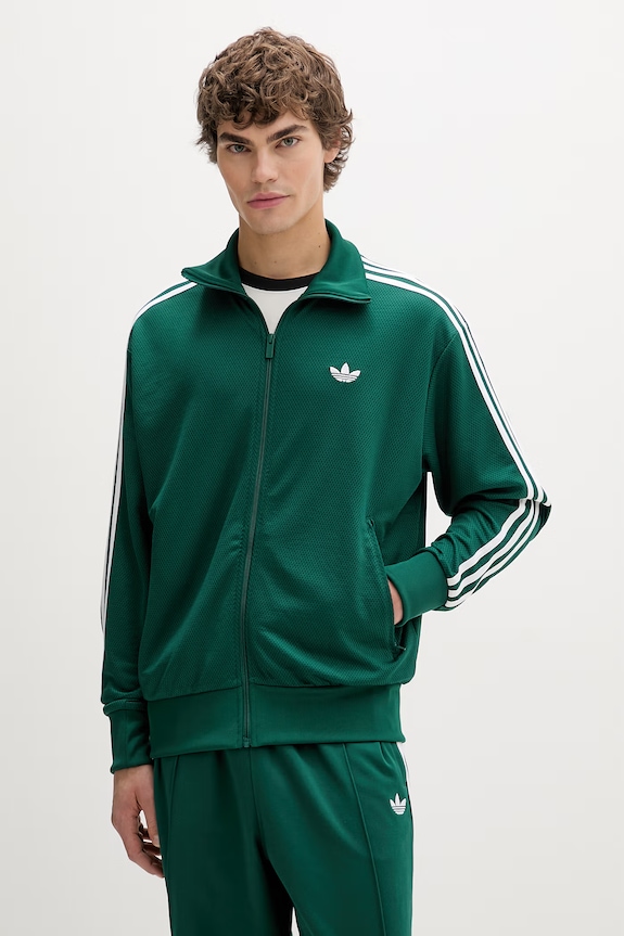 Μπλούζα adidas Originals Firebird απλικέ πράσινο KD4076