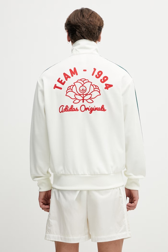 Ρούχα adidas Originals μπλούζα με κουμπιά βαμβακερή ανδρική KD6625 μπεζ