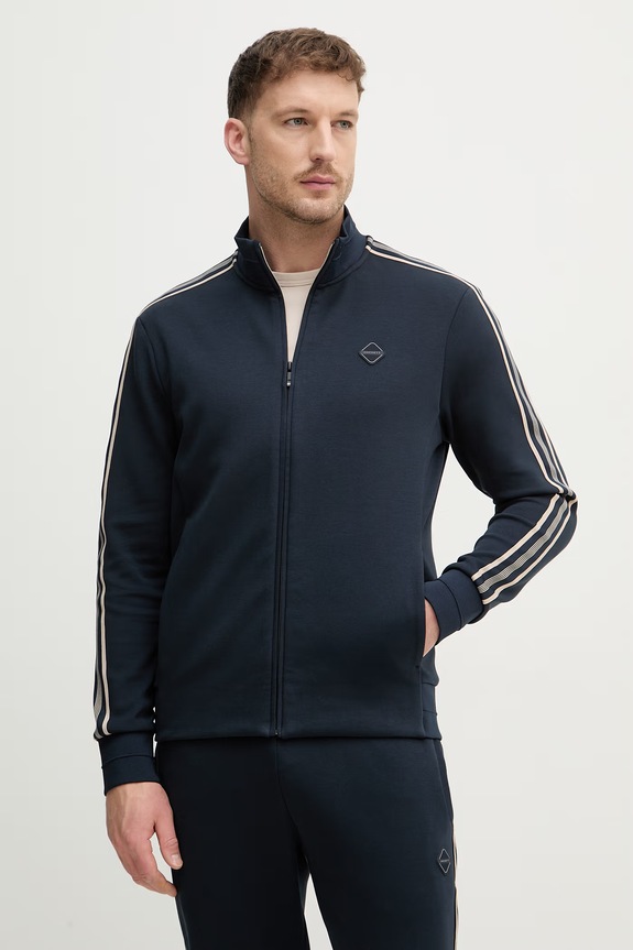 Μπλούζα Hackett London χωρίς κουκούλα σκούρο μπλε HM5800084