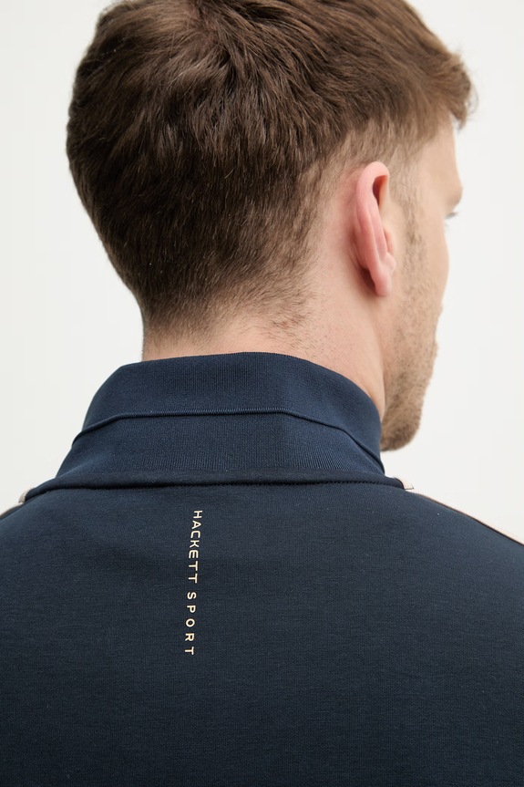Μπλούζα Hackett London HM5800084 σκούρο μπλε