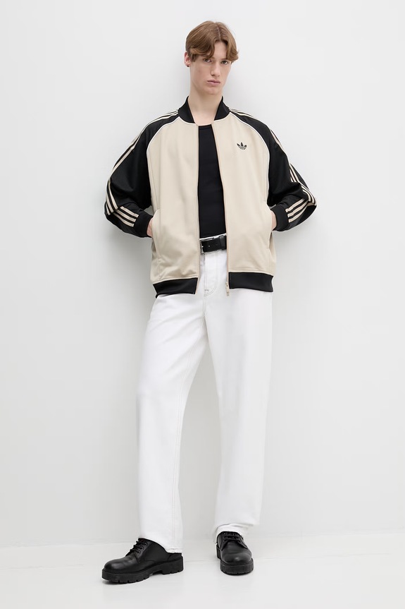 adidas Originals bluza rozpinana męska KE0114 beżowy SS26