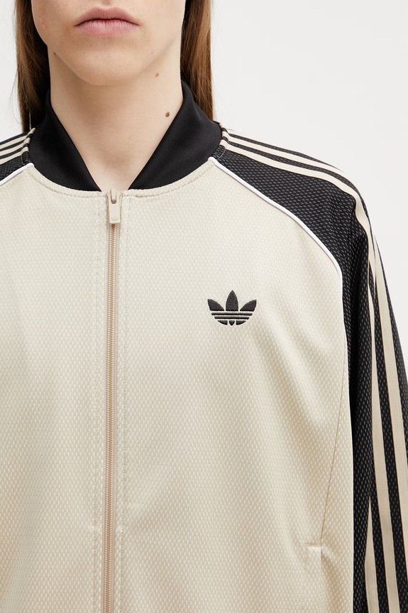 adidas Originals mikina na zips pánska béžová KE0114
