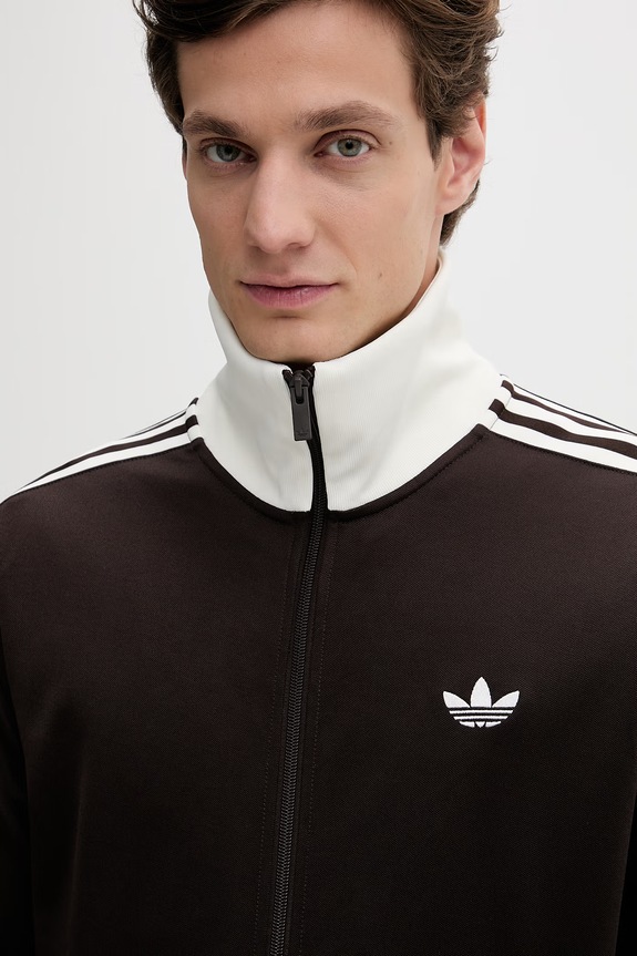 Mikina adidas Originals Beckenbauer hnědá KE1665