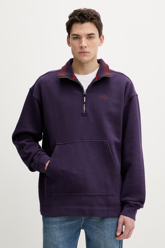 Βαμβακερή μπλούζα adidas Originals βαμβάκι μωβ KS6853