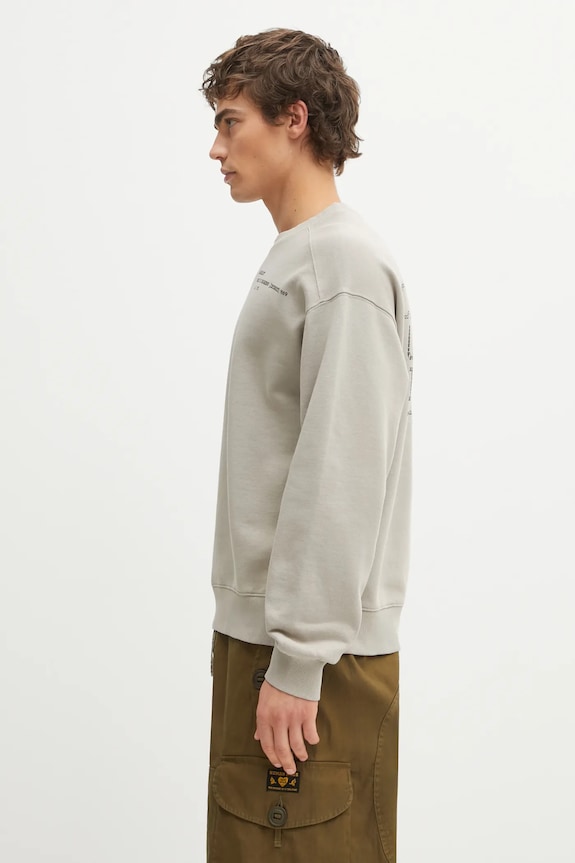 Carhartt WIP hanorac de bumbac Punched Sweat I036039.3GEXX bej SS26