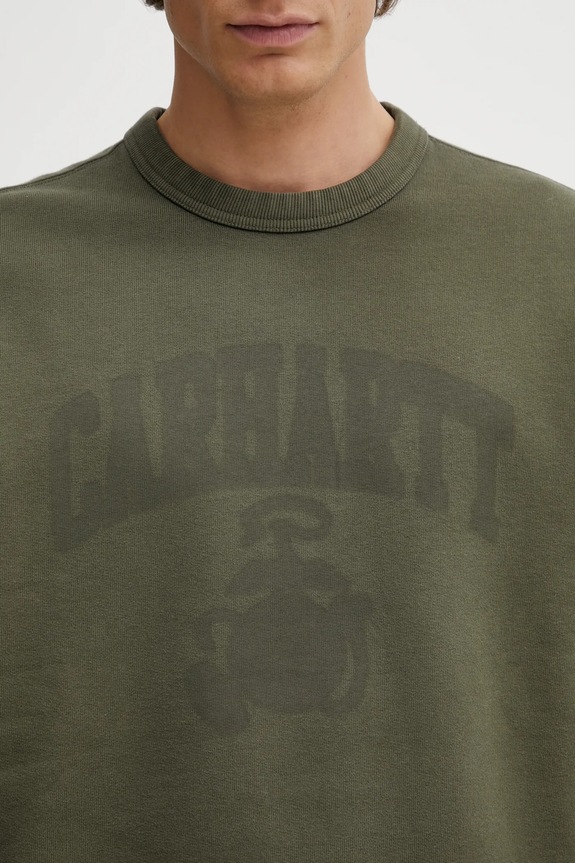 Mikina Carhartt WIP Faded Pond Corps Sweat zelená I036065.6360