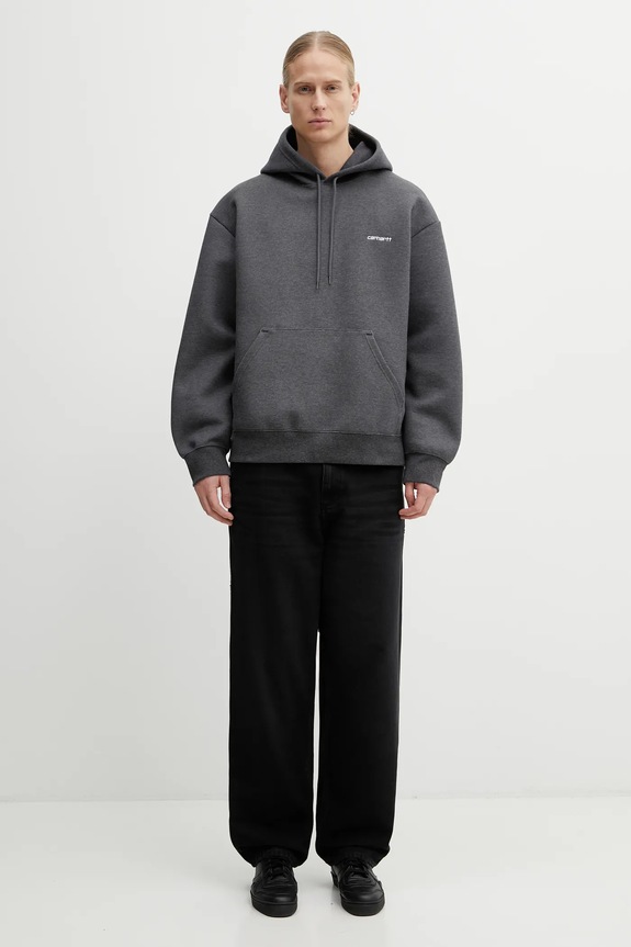 Carhartt WIP felpa Hooded Alda Sweat I036055.0D2XX grigio