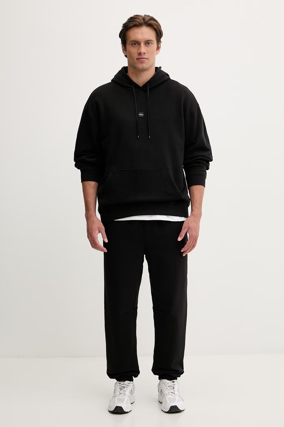 Calvin Klein Performance bluza z kapturem męska z bawełną LVGMS6W305 czarny SS26