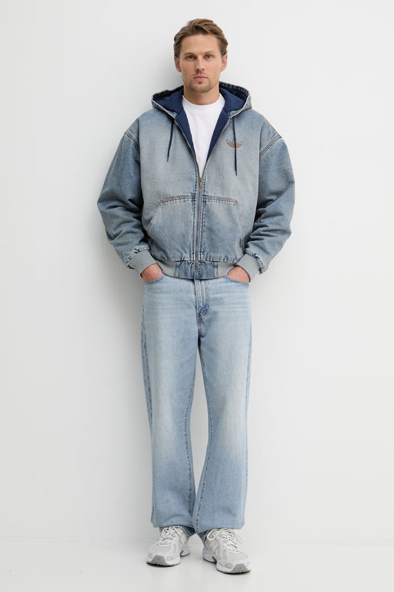 adidas Originals kurtka jeansowa męska KE0131 niebieski SS26