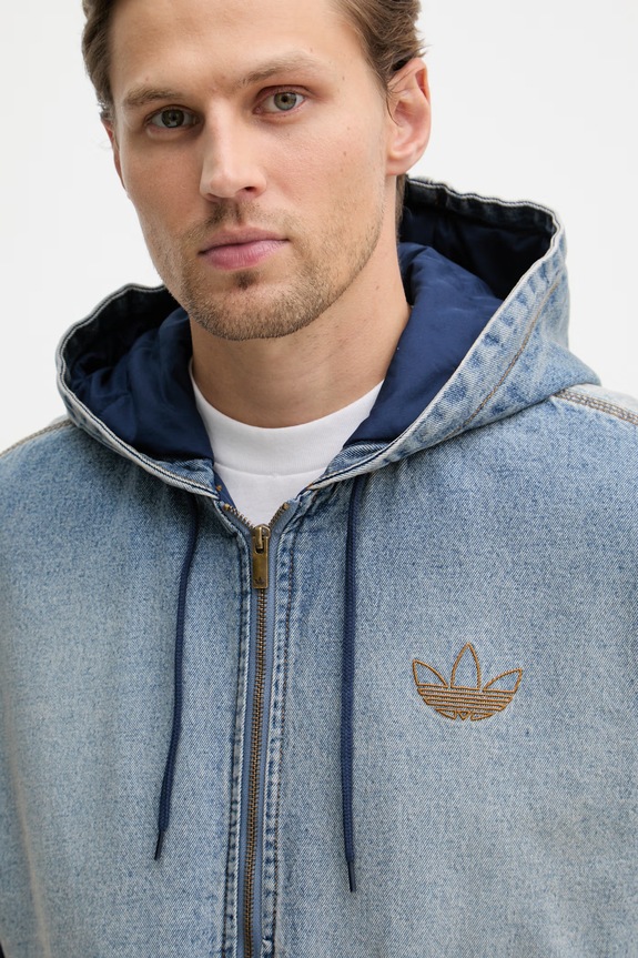 adidas Originals kurtka jeansowa męska niebieski KE0131