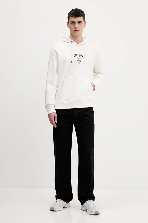 Guess Jeans pamut melegítőfelső M6RQ26.KCPR1 bézs SS26