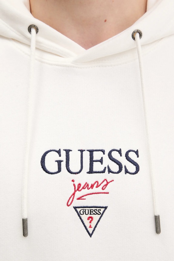 Guess Jeans pamut melegítőfelső M6RQ26.KCPR1 bézs