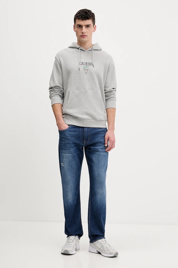 Guess Jeans pamut melegítőfelső M6RQ26.KCPR1 szürke SS26