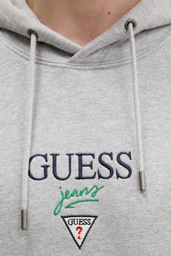 Guess Jeans pamut melegítőfelső M6RQ26.KCPR1 szürke
