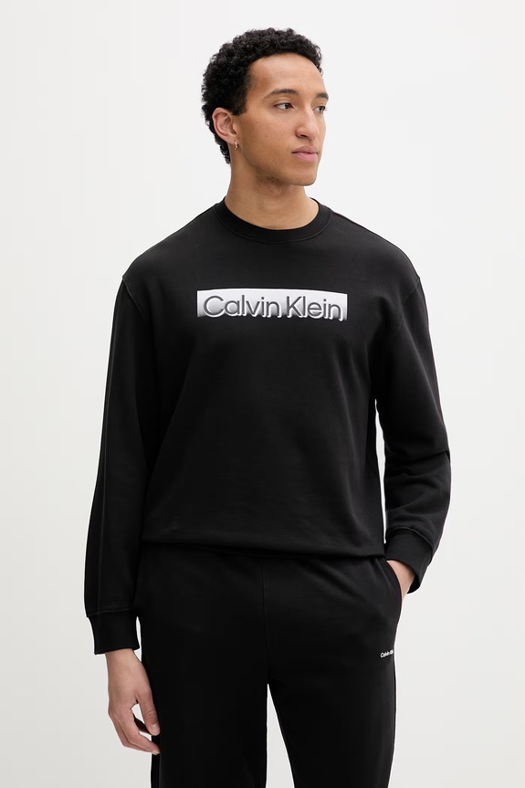 Calvin Klein melegítőfelső férfi pamut fekete LV04LF231G