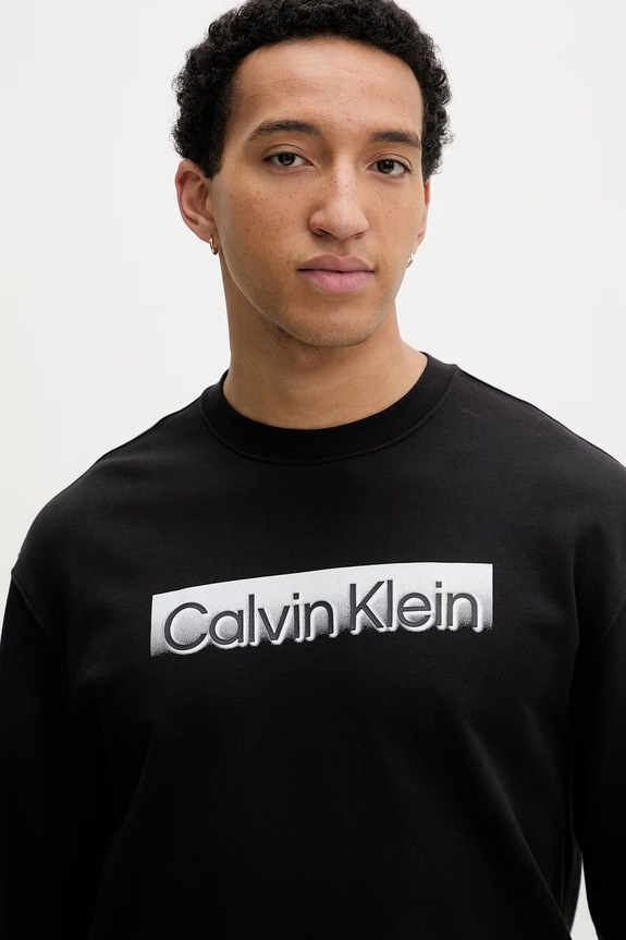 Calvin Klein melegítőfelső férfi pamut fekete LV04LF231G