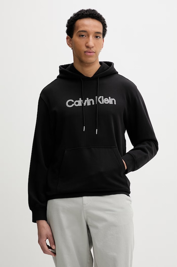 Calvin Klein kapucnis melegítőfelső férfi pamut fekete LV04LF241G