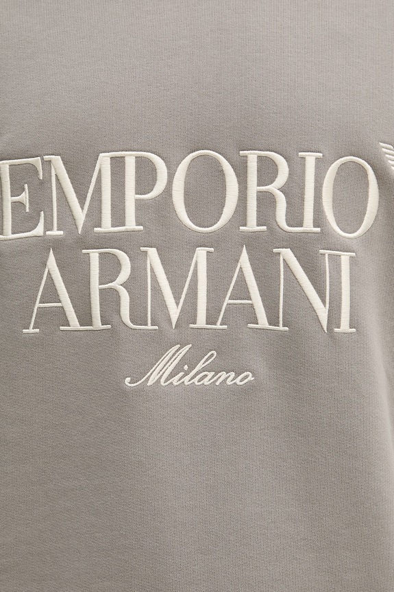 Bombažen pulover Emporio Armani EM005198.AF13713 bež