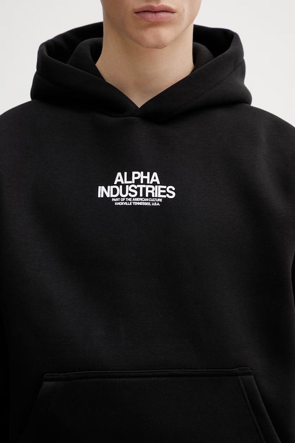 Alpha Industries felpa Scorpion Cyborg Hoodie nero 266332