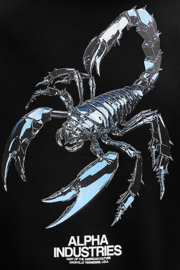 Alpha Industries bluza Scorpion Cyborg Hoodie 266332 czarny