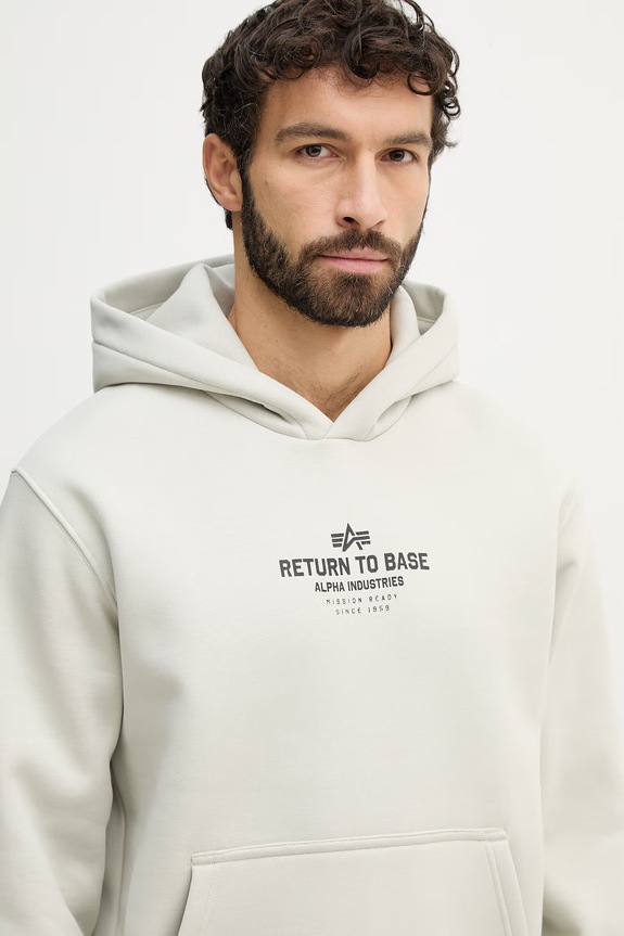 Alpha Industries bluza Return To Base Hoodie beżowy 266338