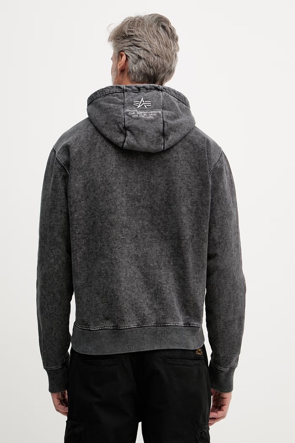 Îmbrăcăminte Alpha Industries bluză Acid Logo Hoodie 258339 negru