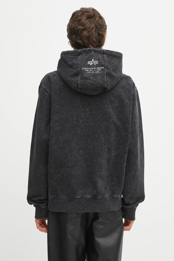 Clothing Alpha Industries sweatshirt Acid Logo Hoodie 258339 black