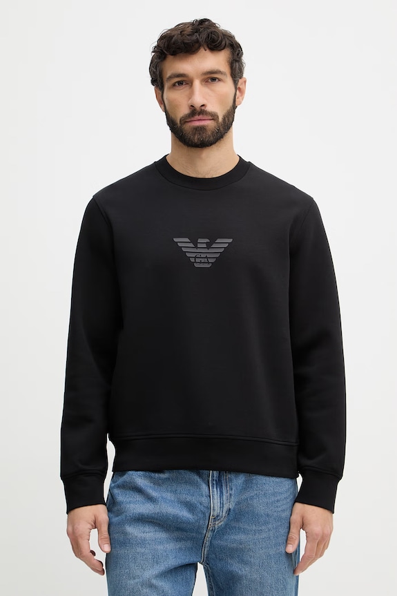 Emporio Armani bluză print negru EM004541.AF10013