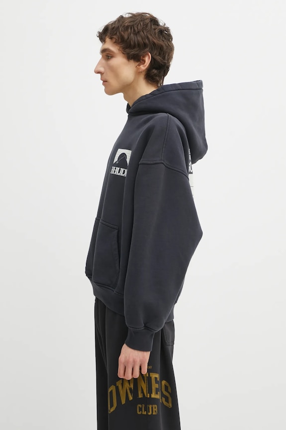 RHUDE bluza bawełniana Moonlight Pack RHPS26HO03012 czarny SS26