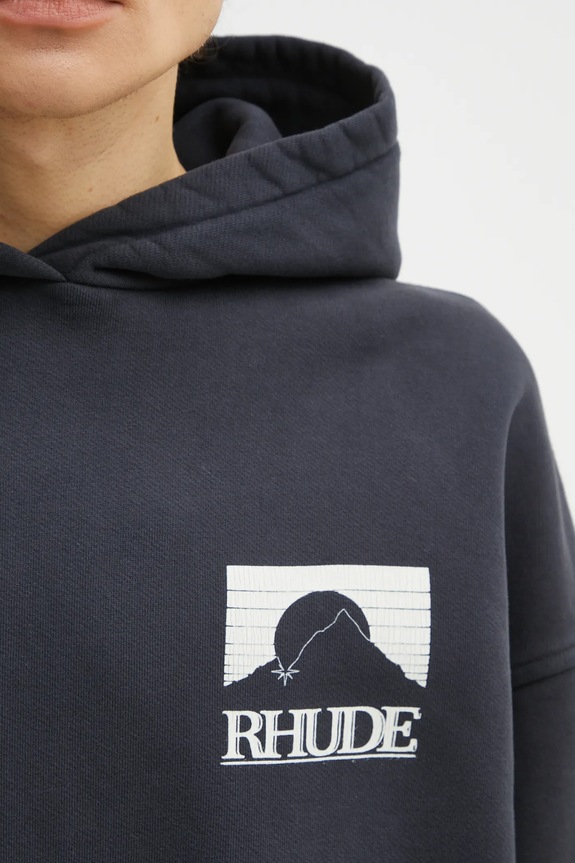 Bavlněná mikina RHUDE Moonlight Pack černá RHPS26HO03012