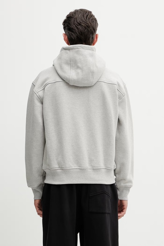 Одяг RHUDE Classique Zip Up кофта на блискавці чоловіча з бавовною RHSS26HO01829 сірий