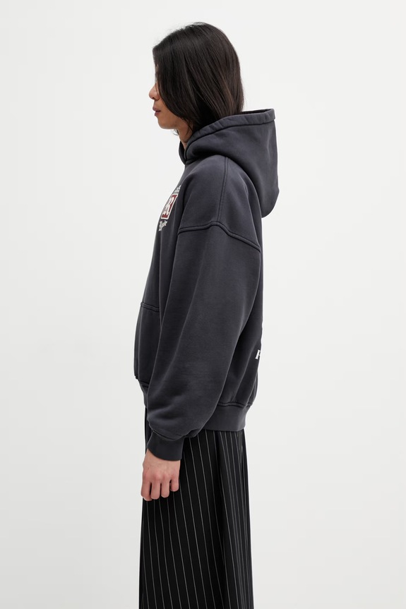 RHUDE Fumar 91 felpa con cappuccio in cotone da uomo RHSS26HO04012 nero SS26