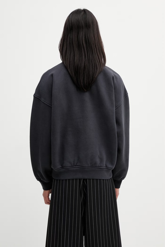 Abbigliamento RHUDE Banner Crewneck felpa in cotone da uomo RHSS26ST01012 nero