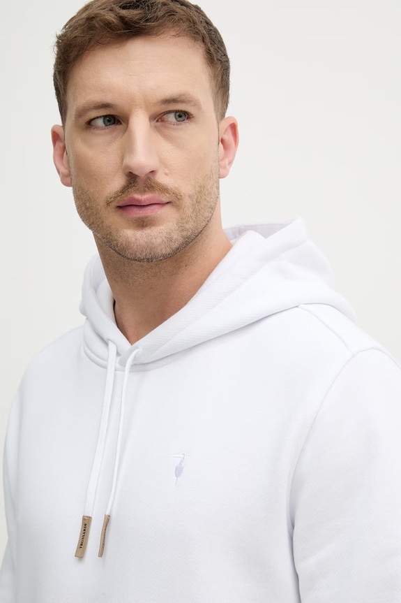 Βαμβακερή μπλούζα Trussardi λευκό G8078000131N