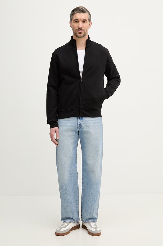 Trussardi hanorac de bumbac G8188000104N negru SS26