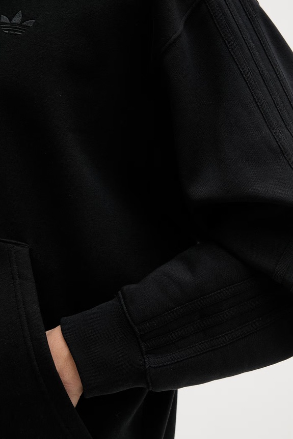 adidas Originals mikina na zips s kapucňou pánska s bavlnou JW8367 čierna